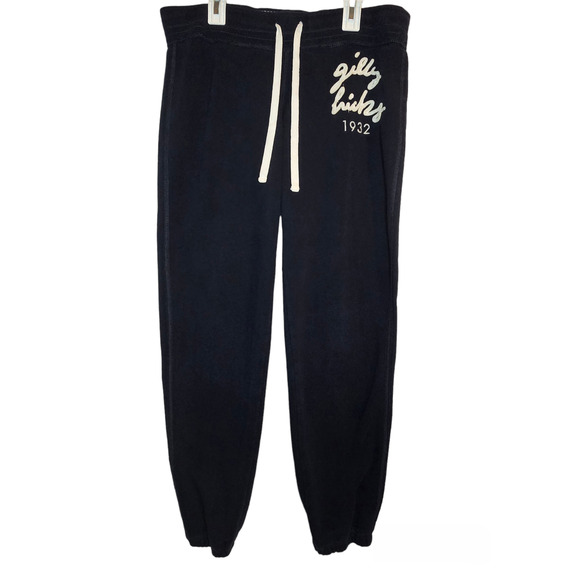 Gilly Hicks Sydney Womens Medium Pants Joggers Navy Blue Sweatpants Drawstring - Picture 1 of 13